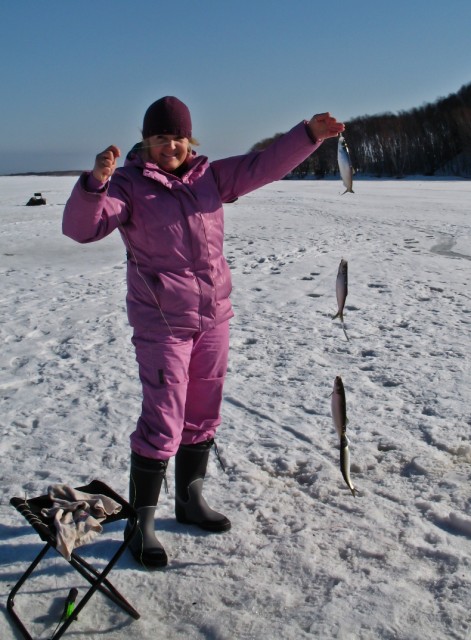 рыбалка зимой на озере Изменчивое 5