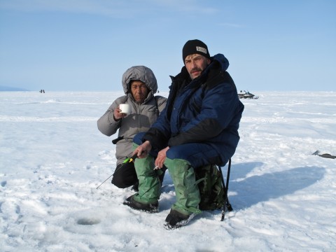 рыбалка зимой на озере Изменчивое 7